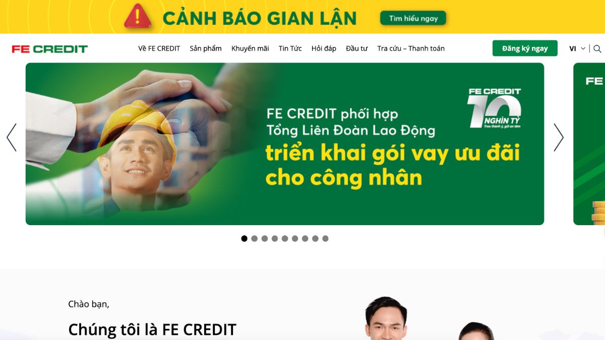 Cách vay tiền FE Credit online đơn giản nhất