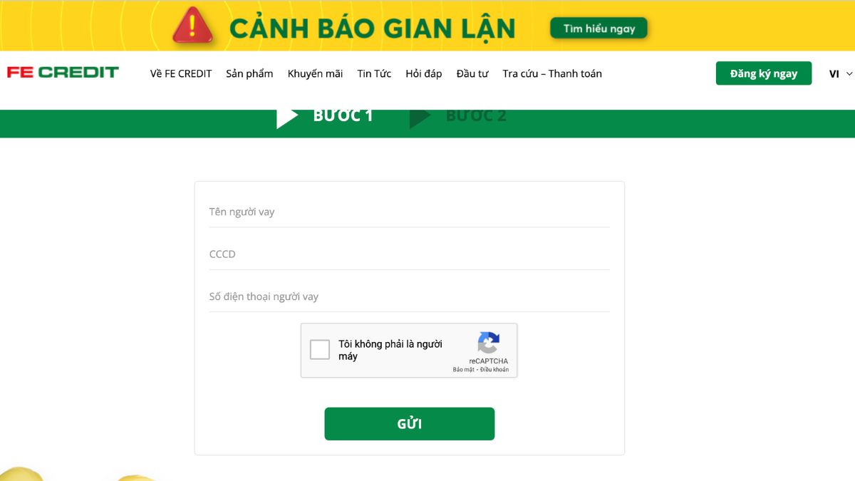 Xác nhận captcha