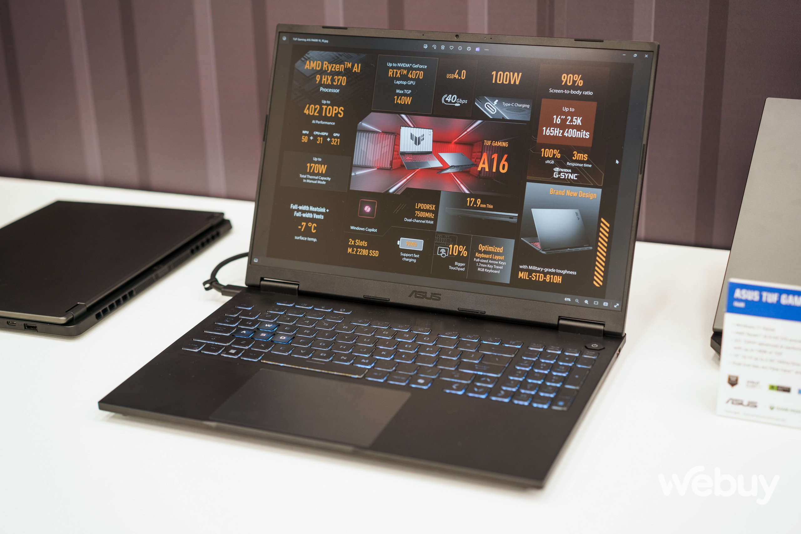 Cận cảnh loạt laptop gaming tích hợp vi xử lý AMD Ryzen AI 