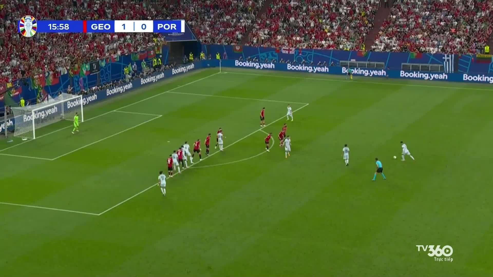 Màn thể hiện của Ronaldo trong trận Bồ Đào Nha 0-2 Gruzia