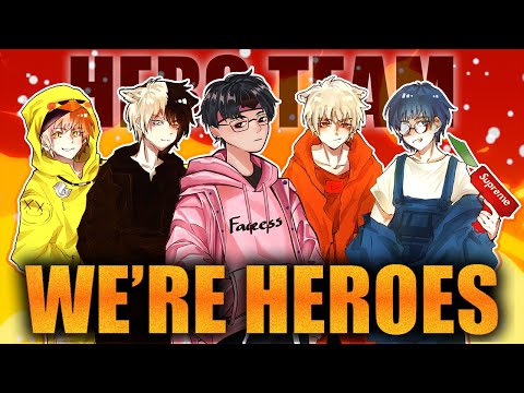 Hình ảnh Anh Em Tốt HERO TEAM Anime Cool Ngầu