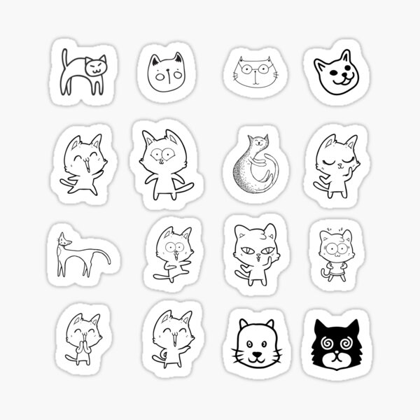 Sticker cute không màu mẫu 12