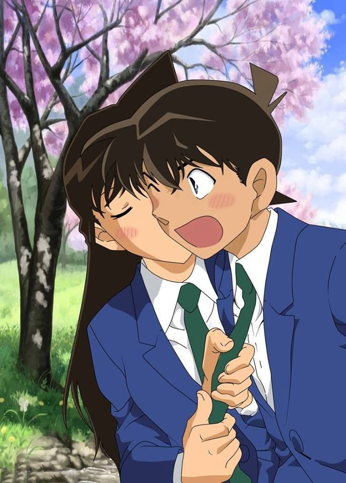 Hình ảnh Ran tình tứ với Shinichi