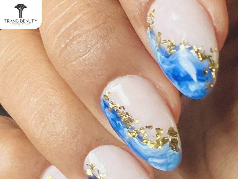 Nail hoạ tiết bãi biển