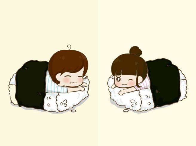 Ý tưởng hình ảnh avatar cặp đôi cute chibi