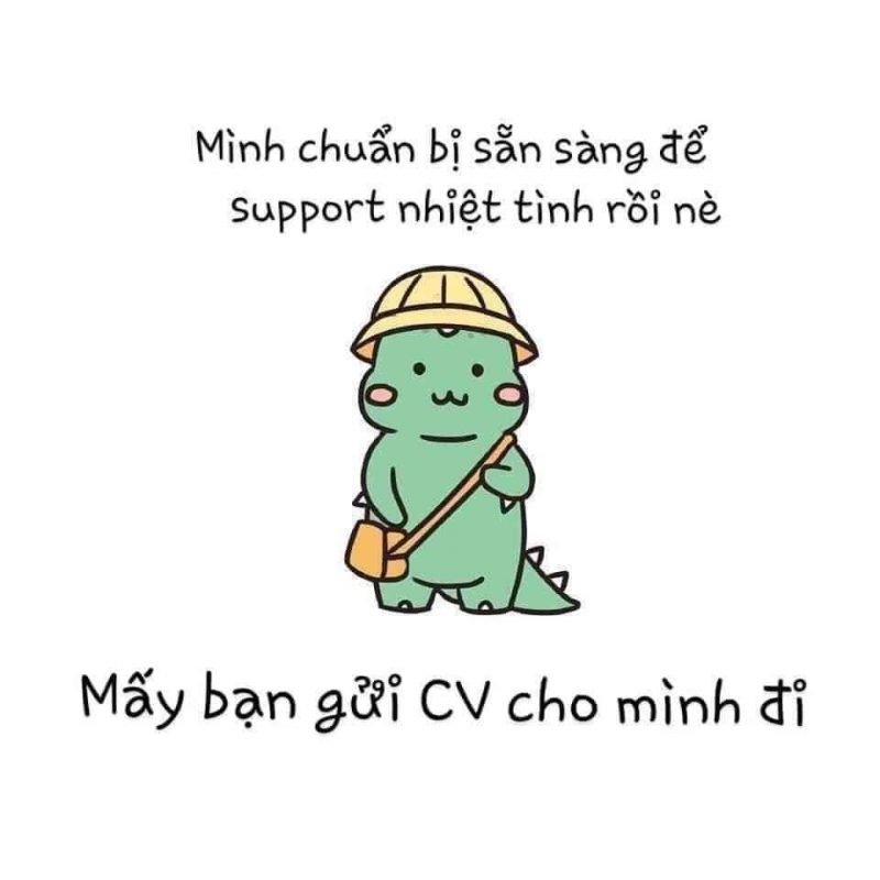 Hình ảnh tuyển dụng chibi vui nhộn