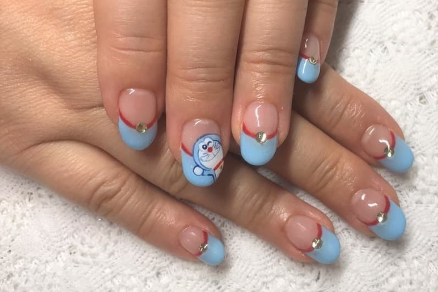 Mẫu nail các nhân vật trong Doraemon