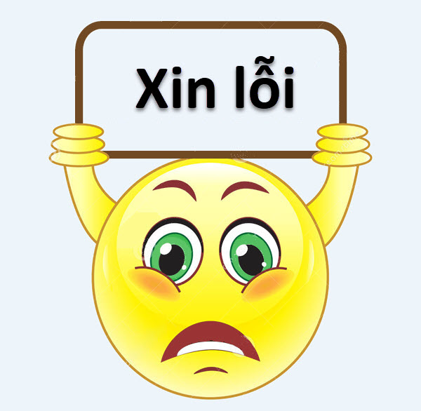 Ảnh xin lỗi đẹp