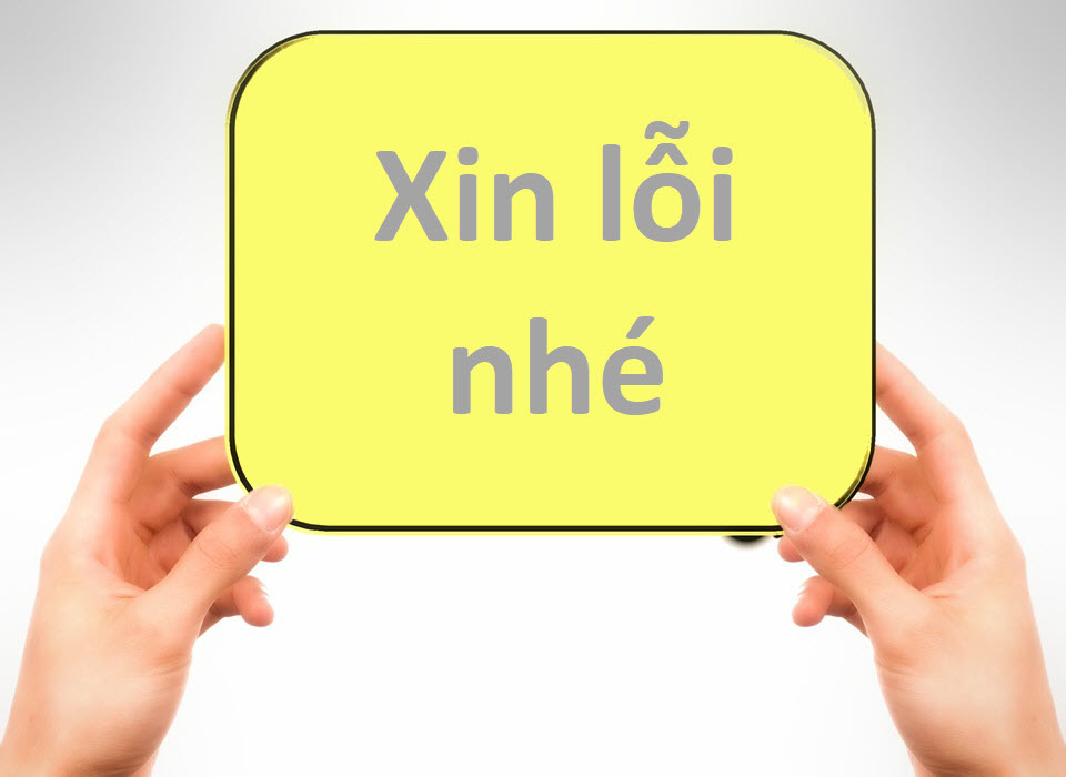 Hình ảnh xin lỗi nhé