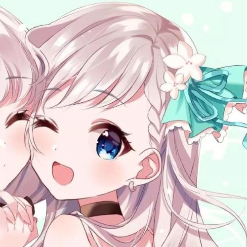 Avatar đôi BFF anime, chibi cute cho cả nam và nữ