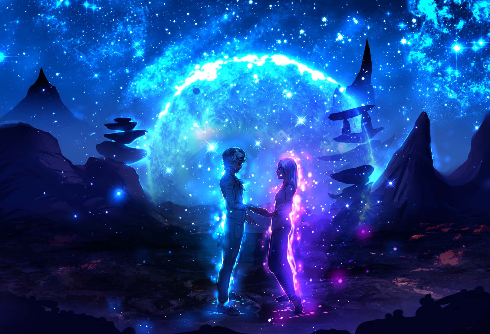 Anime galaxy đẹp và huyền ảo