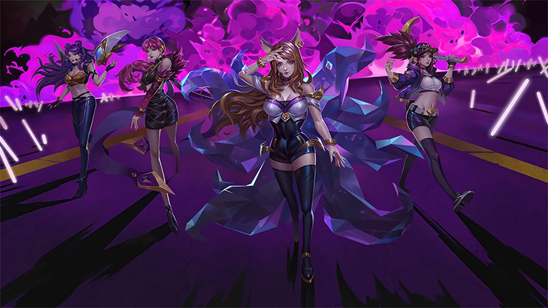 Ảnh nhóm nhạc KDA Ahi, Akali, Evelyn, Kai