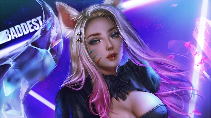 Ảnh trang phục Ahri KDA (Kích thước: 1920 x 1080)