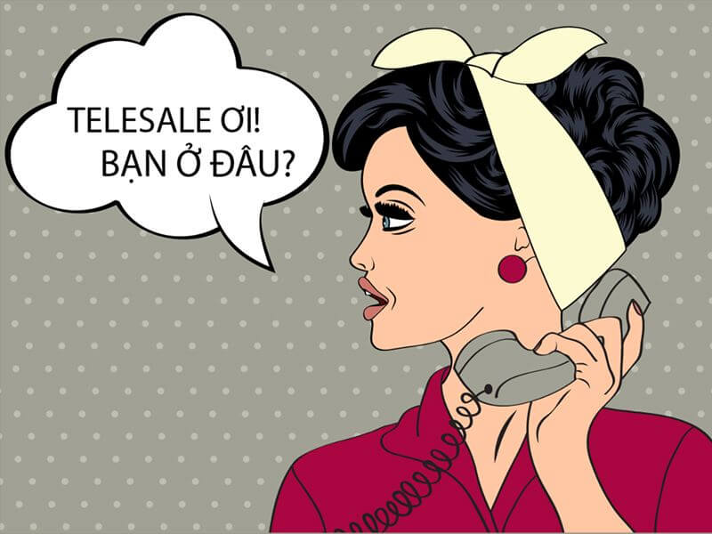 Hình ảnh tuyển dụng telesale hài hước