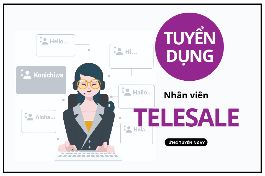 ảnh tuyển dụng telesale, ứng tuyển ngay