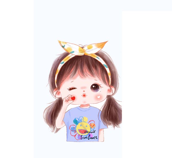 Hình avatar đôi em bé cute 1