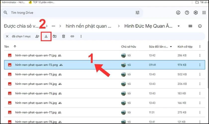 Hướng dẫn tải hình nền Phật Quan Âm về máy tính