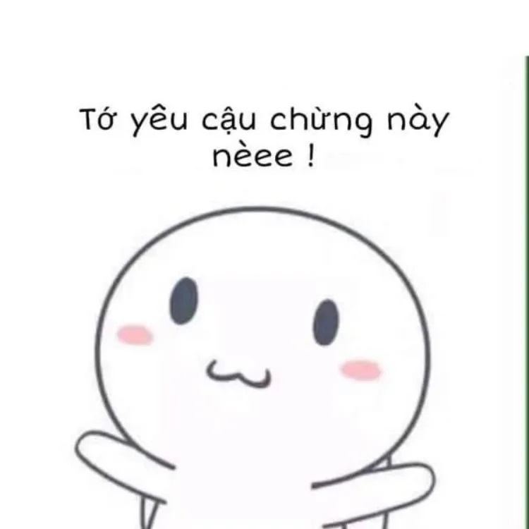 30+ meme tình yêu đẹp, cute, hài hước với biểu cảm đáng yêu