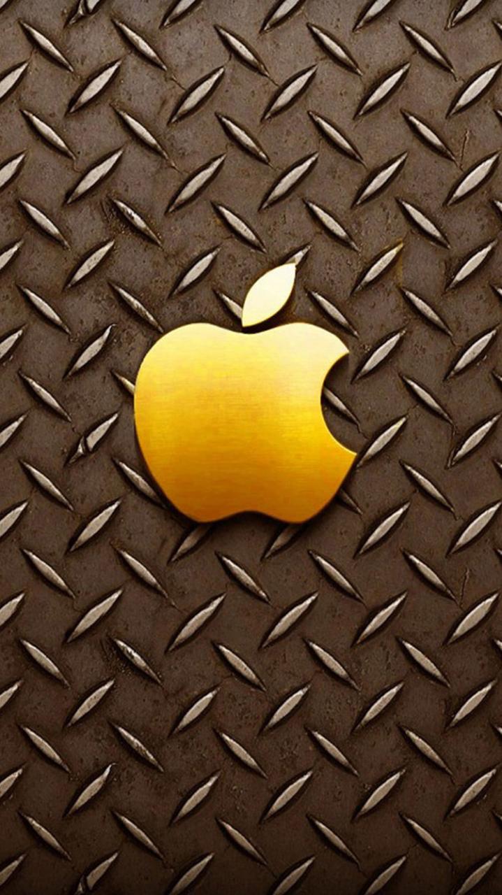 Ảnh logo iphone màu vàng kim