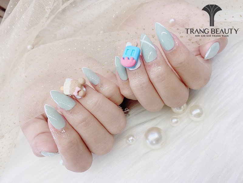 Nail ngắn xinh đắp gel 