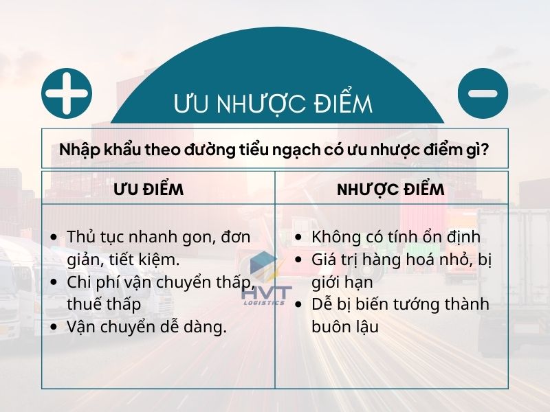 Ưu nhược điểm của nhập khẩu đường tiểu ngạch