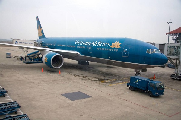 Máy bay thuộc hãng hàng không Vietnam Airlines